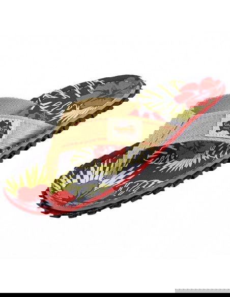 Gumbies Islander Denim Hibiscus FlipFlops GUFFISL109