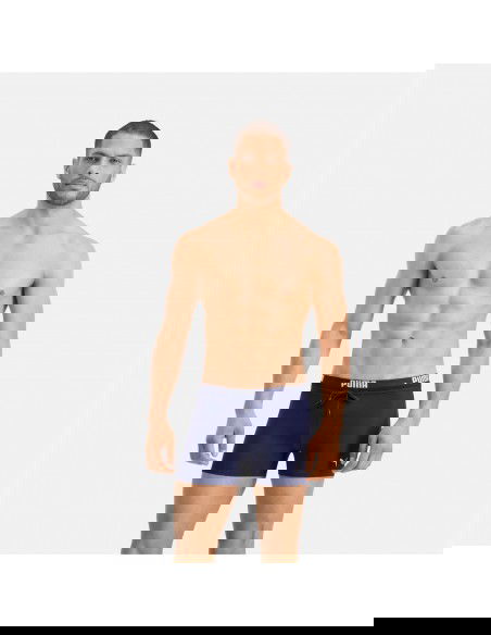 Puma Ανδρικό Μαγιό Σορτς Μαύρο με Σχέδια 935064-01