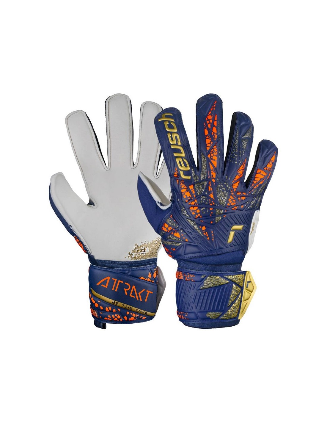 Reusch Attrakt Grip Jr 5472815 4410 goalkeeper gloves