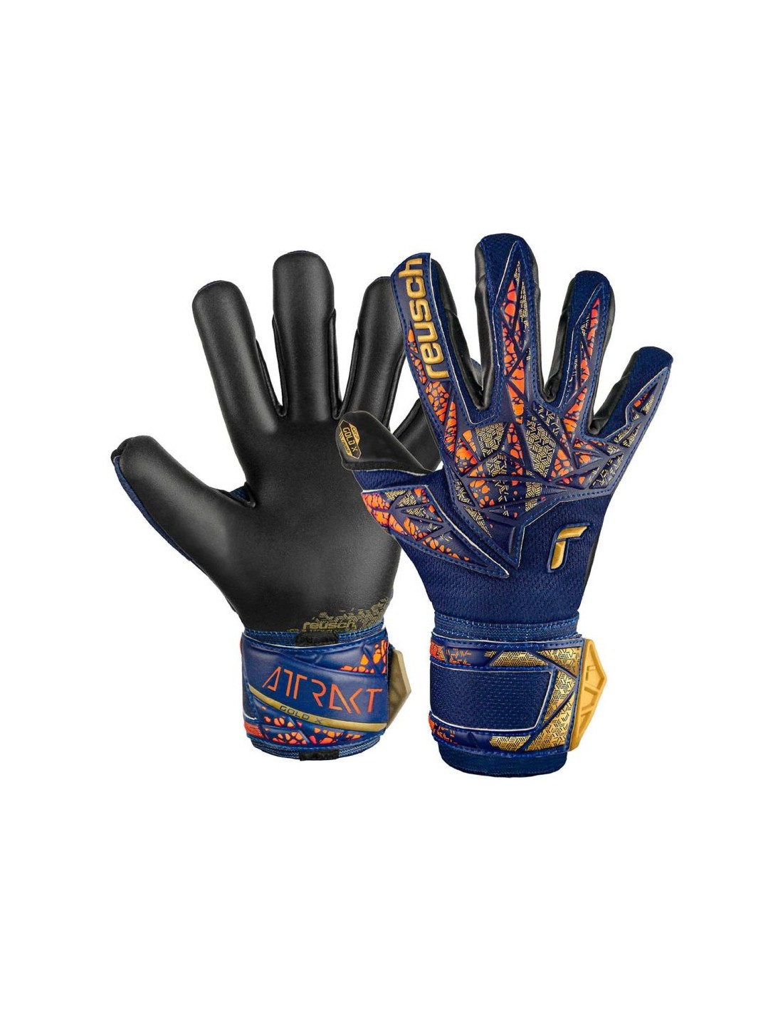Reusch Attrakt Gold XM goalkeeper gloves 5470945 4411