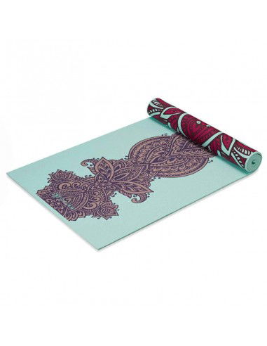 Yoga mat Gaiam Ara Rouge reversible 6 mm 63368