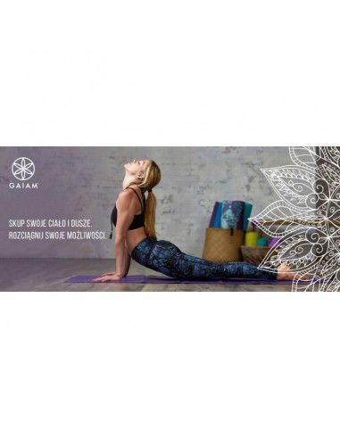 Yoga mat Gaiam "SUNDIAL LAYERS" 6mm 62432