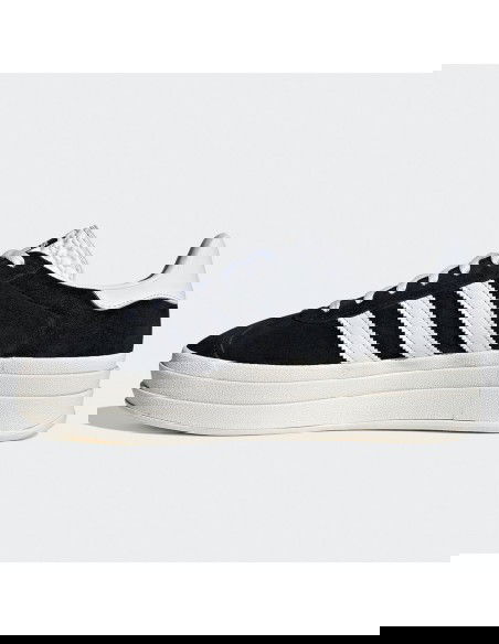 adidas Gazelle Bold Core Black White Women's HQ6912 MBS