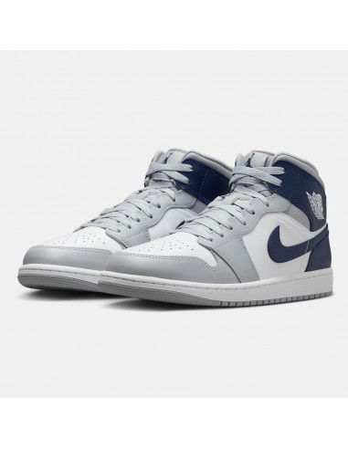 Jordan 1 Mid Wolf Grey Midnight Navy DQ8426104 MBS