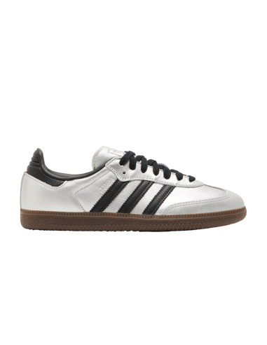 adidas Samba OG Silver Metallic Black Gum Women's JI4218 MBS