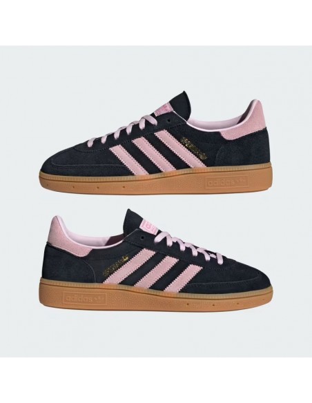 adidas Handball Spezial Core Black Clear Pink Gum Women's IE5897 MBS