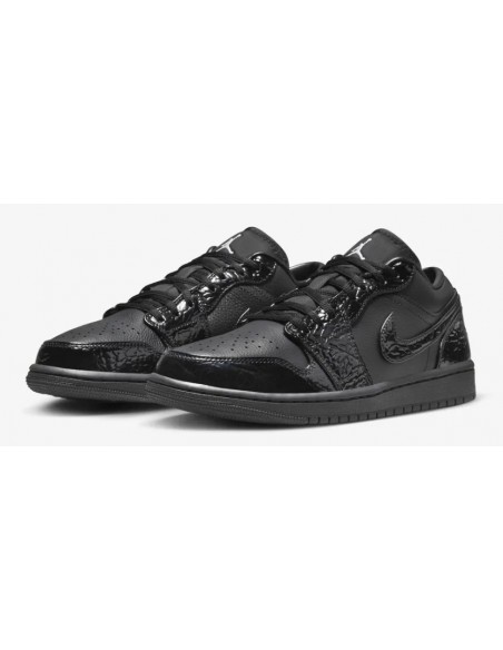 Jordan 1 Low SE Patent Elephant Black Women's HJ7743010 MBS