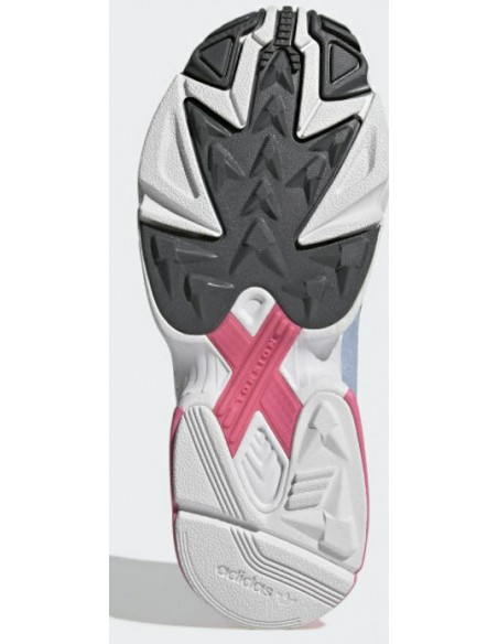 Adidas Falcon Γυναικεία Chunky Sneakers Core Black / Glow Blue / Cloud White EG2864