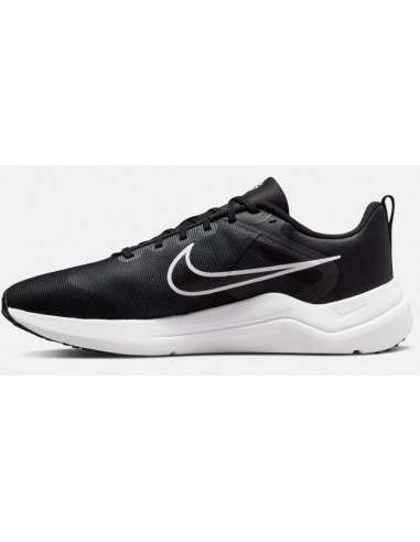 Nike Downshifter 12 DD9293-001 Ανδρικά Αθλητικά Παπούτσια Running Black / White / Dark Smoke Grey / Pure Platinum
