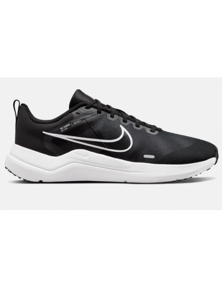 Nike Downshifter 12 DD9293-001 Ανδρικά Αθλητικά Παπούτσια Running Black / White / Dark Smoke Grey / Pure Platinum