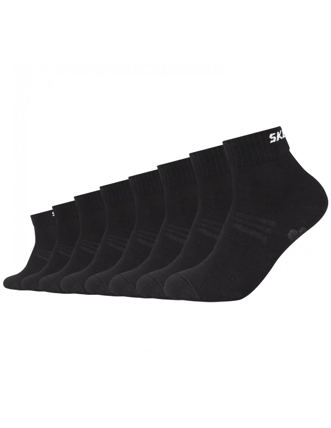 Skechers 3PPK Unisex Mesh Ventilation Quarter Socks SK420179999