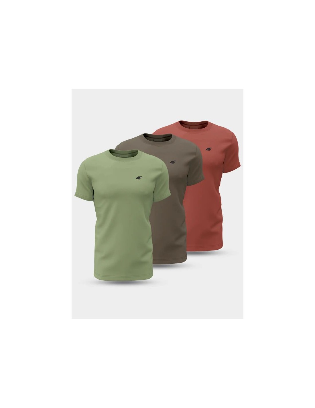 Tshirts 4F M 4FWSS24TTSHM189691S 3PAK