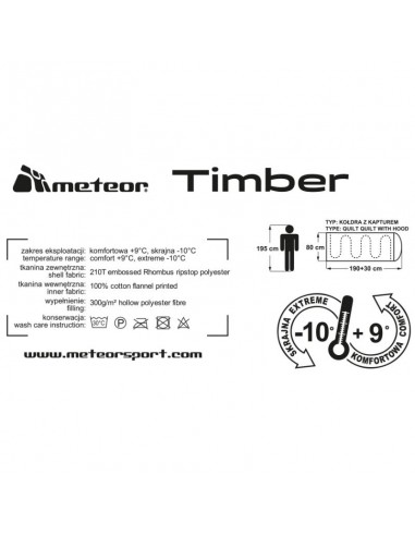 Sleeping bag Meteor Timber 81152