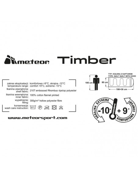 Sleeping bag Meteor Timber 81152