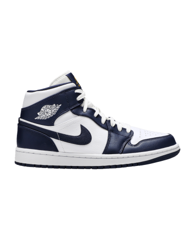 Jordan 1 Mid White Metallic Gold Obsidian 554724174 MBS