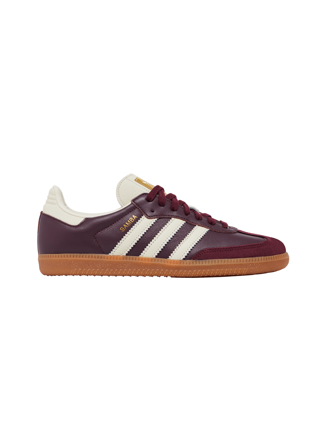adidas Samba OG Maroon Gold Metallic Women's ID0477 MBS