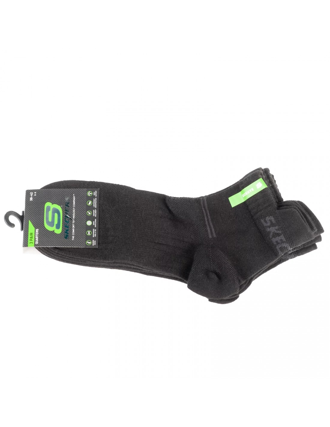 Skechers 3PPK Bamboo Mesh Quarter Socks SK420569999