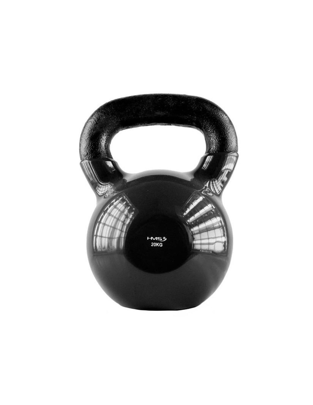 Kettlebell iron covered with vinyl black HMS KNV20