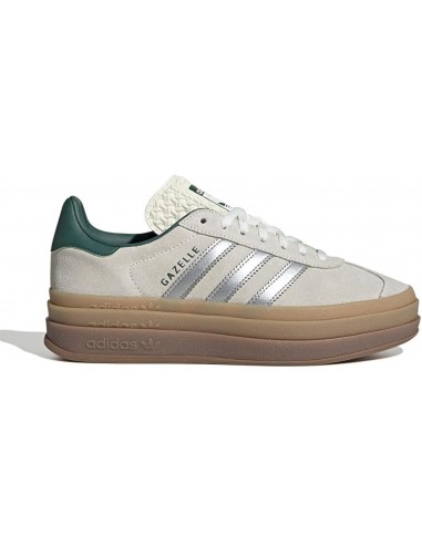 adidas Gazelle Bold Off White Collegiate Green Women's JI0328 MBS