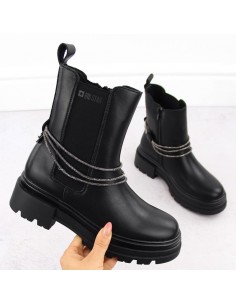 Big Star W leather ankle boots INT2053 INT2053