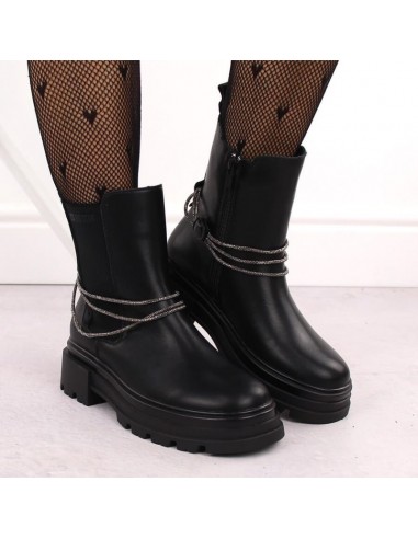 Big Star W leather ankle boots INT2053 INT2053