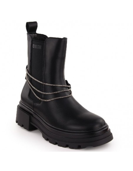 Big Star W leather ankle boots INT2053 INT2053