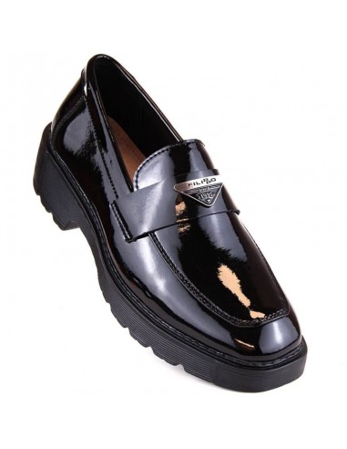  Filippo W PAW463 black patent leather slipon shoes 2025