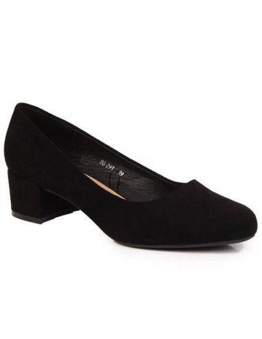 Sergio Leone W SK354C suede block pumps black