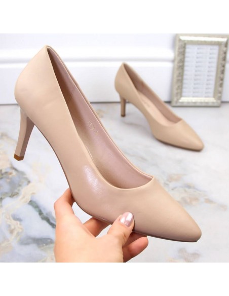 Sergio Leone W SK414E coffee high heels
