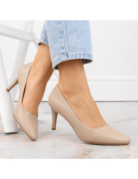 Sergio Leone W SK414E coffee high heels