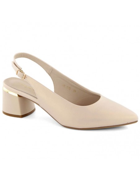 Elegant full sandals Sergio Leone W SK439A beige pearl