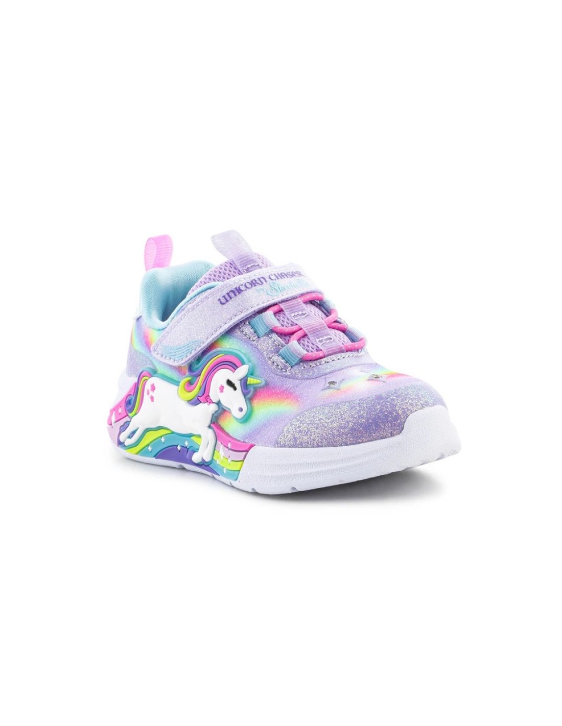 Skechers SLights Girl's Unicorn Chaser Jr 302298NLVMT shoes