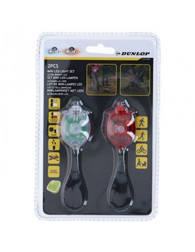Set of Dunlop LED rear front bicycle...