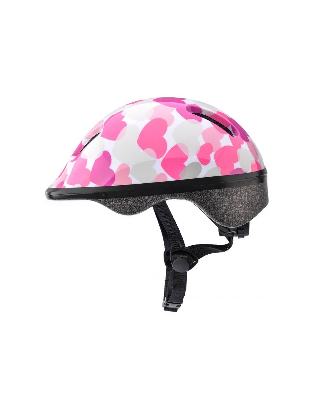 Meteor Bike helmet Meteor KS06 Hearts pink size S 4852cm Jr 24819