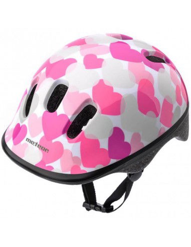 Bike helmet Meteor KS06 Hearts pink...