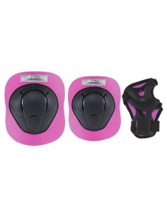 Protectors set Nils Extreme black and pink H210 size S