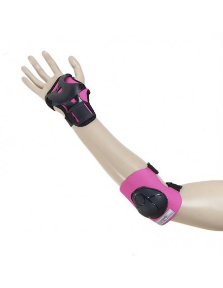 Protectors set Nils Extreme black and pink H210 size S