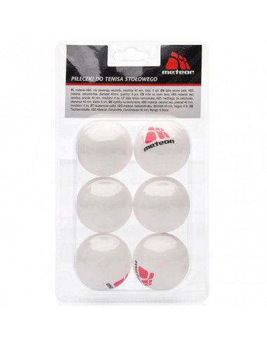 A set of 6 ping pong balls Meteor 15028