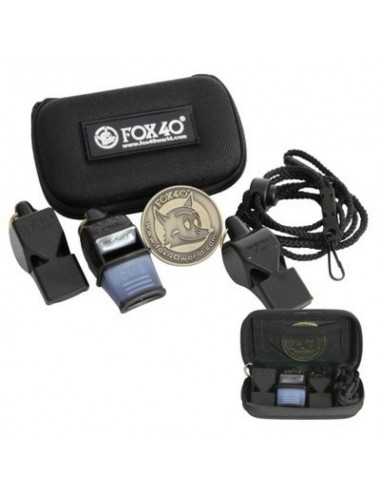 Fox Referee set FOX 3 whistles case 69060500