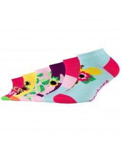 Skechers 6PPK Girls Casual Fancy Sneaker Socks SK430824203