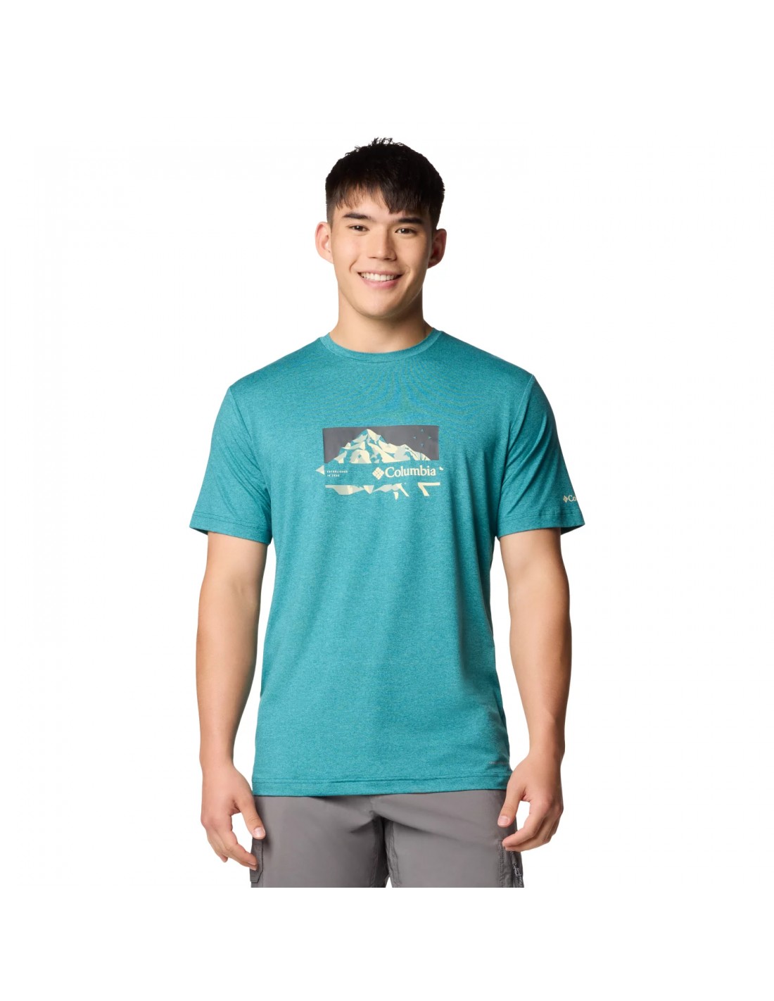 Men's T-Shirts Columbia Green