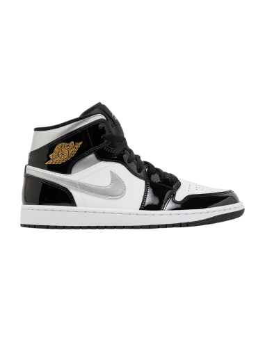 Jordan 1 Mid SE Patent Black White Metallic Silver Metallic Gold HV0789010 MBS