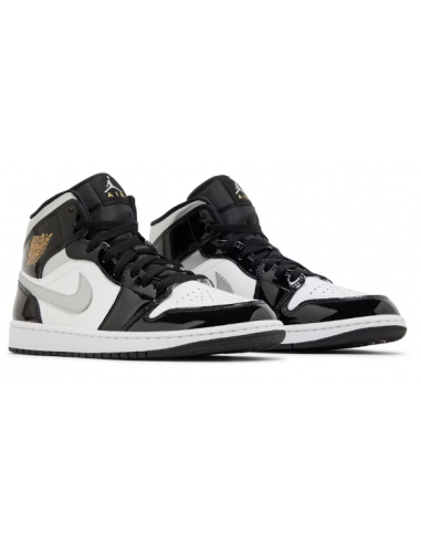 Jordan 1 Mid SE Patent Black White...