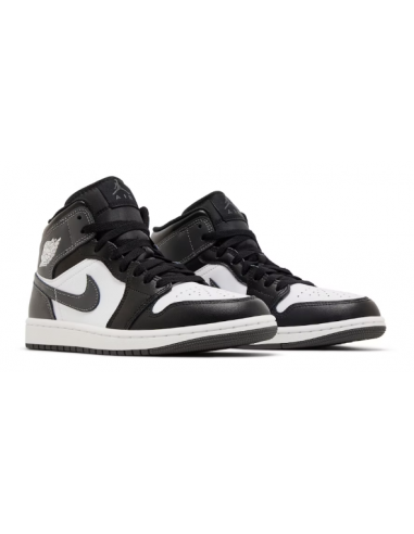 Jordan 1 Mid Black White Iron Grey...