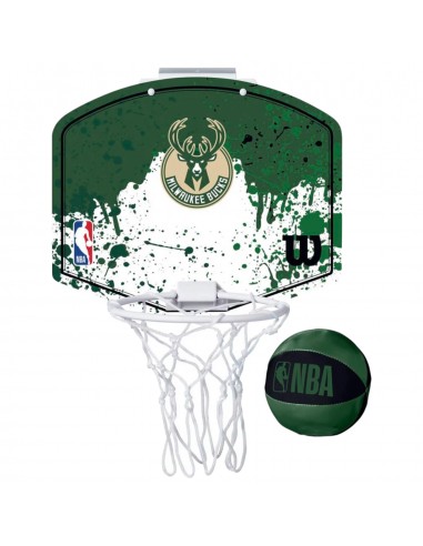 Wilson NBA Team Milwaukee Bucks Mini Hoop WTBA1302MIL φωτογραφία