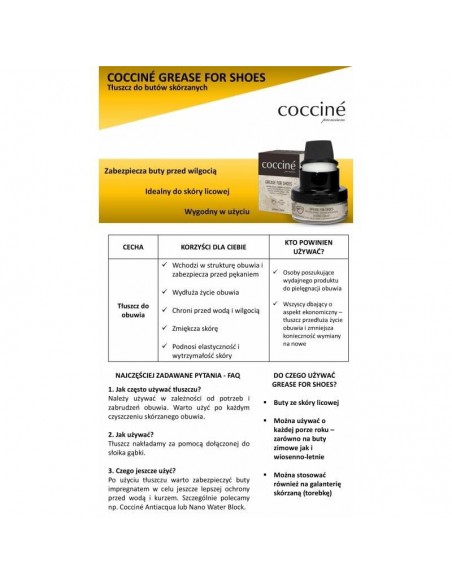 Coccine black fat for grain leather DA0242A