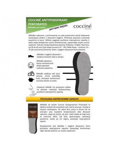 Coccine Antiperspirant Perforated DA0213 shoe insoles