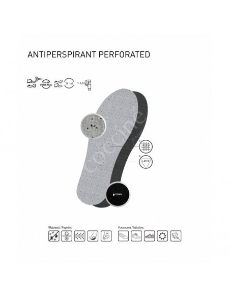 Coccine Antiperspirant Perforated DA0213 shoe insoles