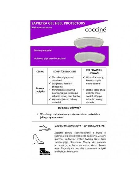 Coccine DA0288 gel heel counter