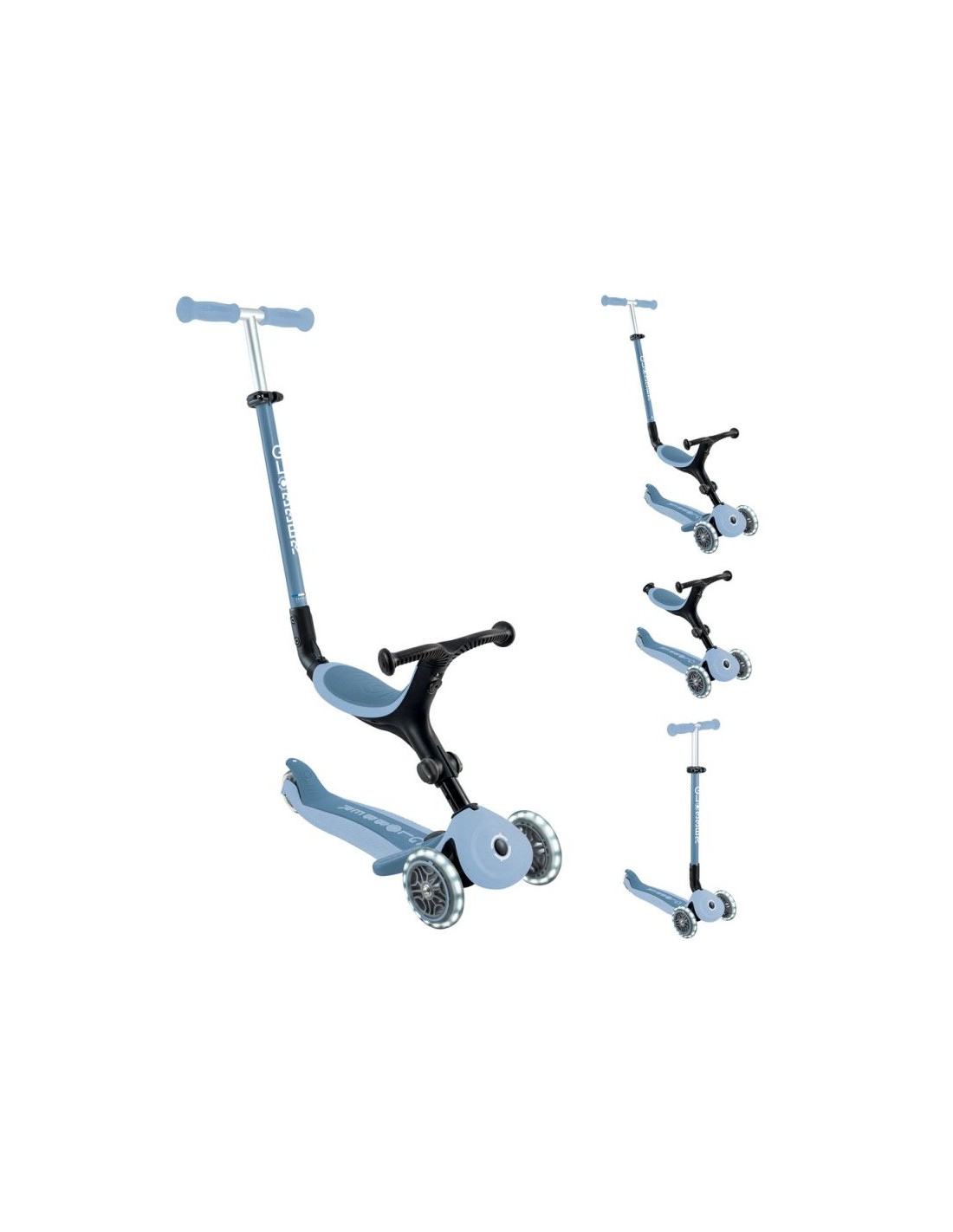 Scooter with seat Globber GoUp Active Lights Ecologic Jr 745501